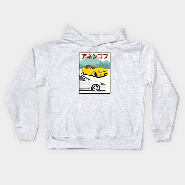 Honda Civic Kids Hoodie by Rebellion Store